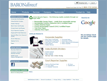 Tablet Screenshot of barondirect.com